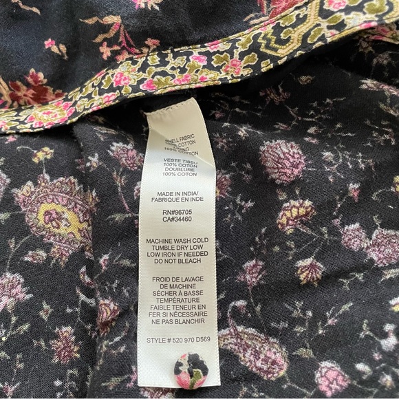 La Vie Rebecca Taylor Floral Print Maxi Dress Size L - Picture 9 of 11